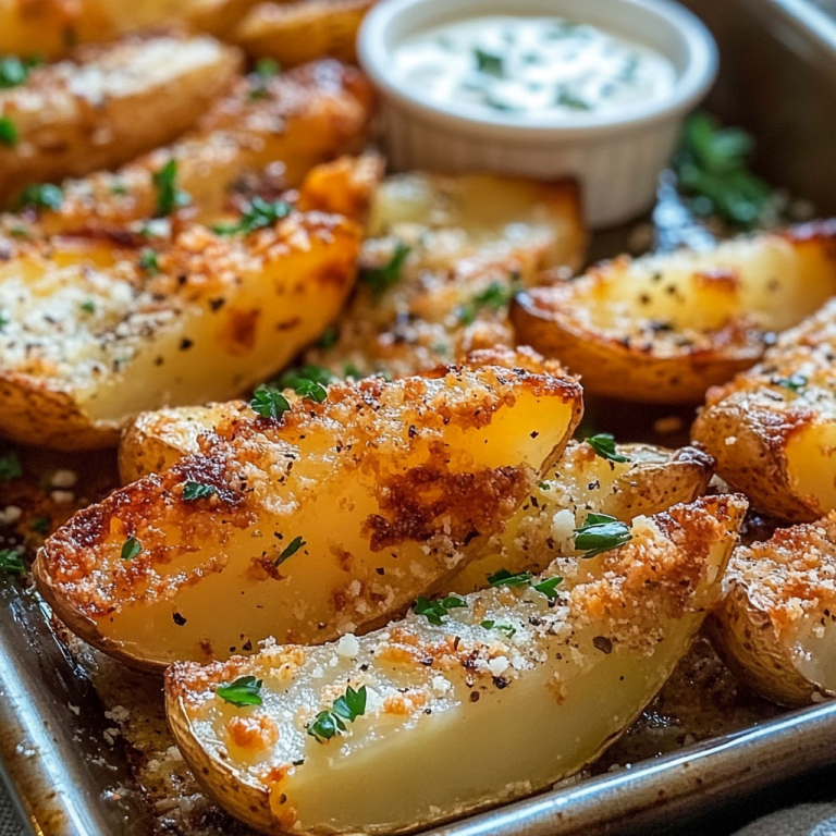 Baked Garlic Parmesan Potato Wedges: Crispy, Flavorful, and Irresistible