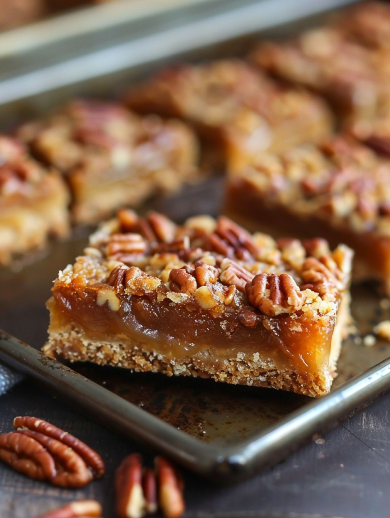 Toffee Pecan Dream Bars – A Buttery, Crunchy, and Caramelized Delight