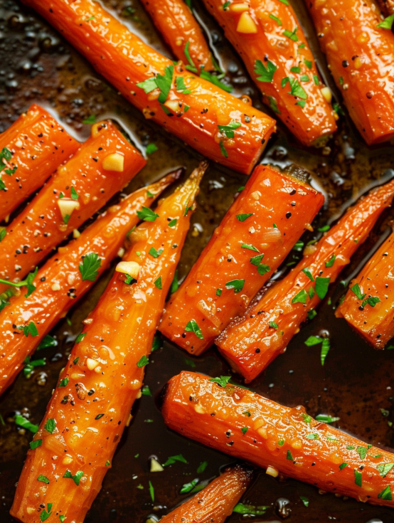 Honey Garlic Butter Roasted Carrots: The Perfect Sweet & Savory Side Dish