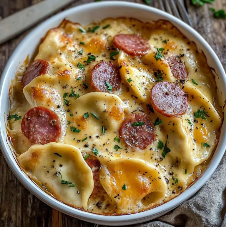 Crockpot Pierogi Casserole with Kielbasa – The Ultimate Comfort Food!