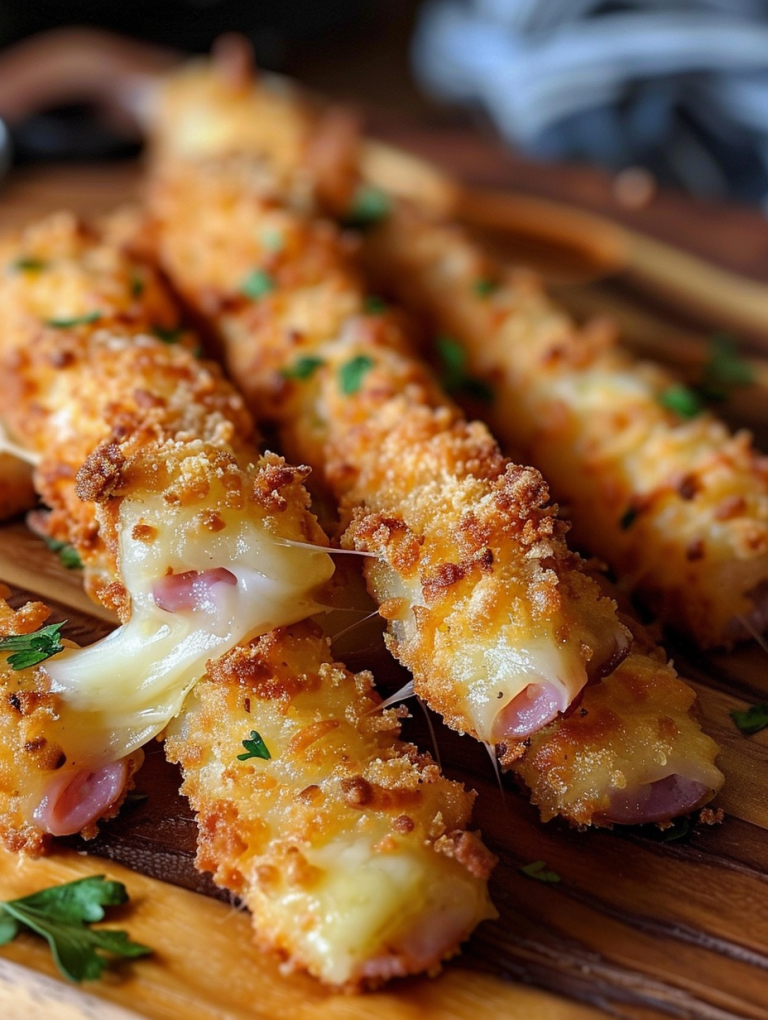 Crispy Ham and Cheese Sticks – The Ultimate Cheesy Snack