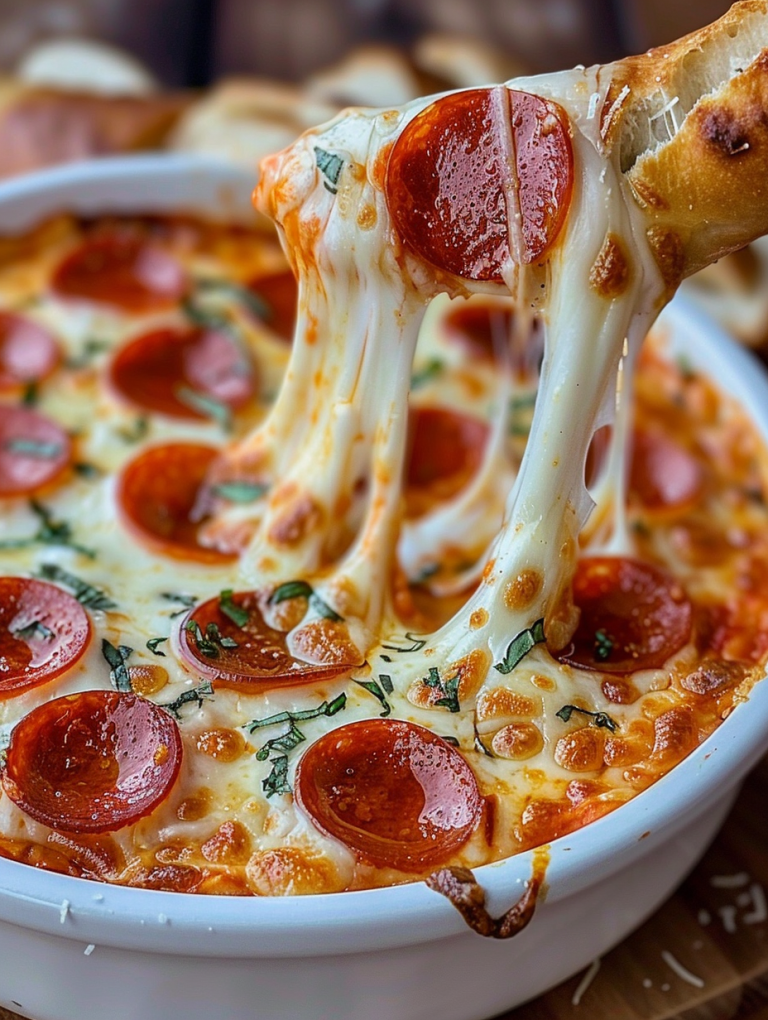 Pepperoni Pizza Dip – The Ultimate Cheesy Appetizer!