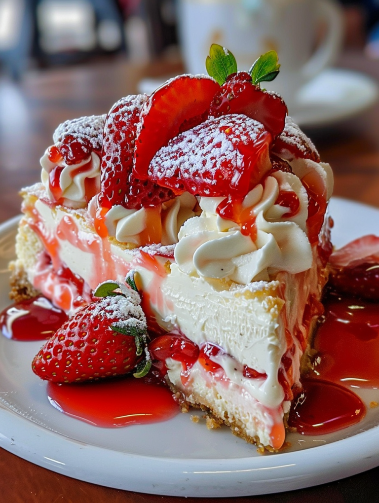 Strawberry Shortcake Cheesecake – A Creamy, Fruity Delight