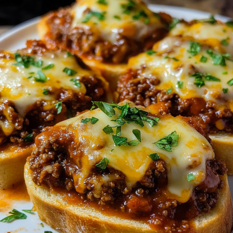 Open-Faced Garlic Toast Sloppy Joes – A Family Favorite!