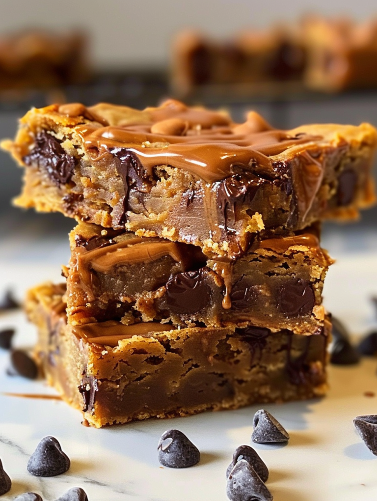 Ultimate Peanut Butter Chocolate Chip Blondies – Soft, Chewy & Irresistible!